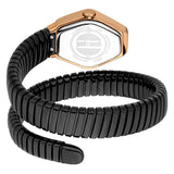 Just Cavalli Splora Black Dial Black Steel Strap Watch for Women - JC1L394M0075