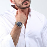 Maserati Epoca Limited Edition Chronograph Blue Dial Two Tone Steel Strap Watch for Men - R8873618021
