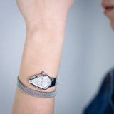 Just Cavalli Fiamma Silver Dial Silver Steel Strap Watch for Women - JC1L426M0015