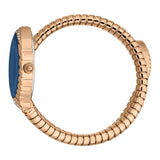 Just Cavalli Specchio Blue Dial Rose Gold Steel Strap Watch for Women - JC1L322M0045