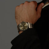 Hugo Boss Candor Automatic Olive Green Dial Brown Steel Strap Watch for Men - 1514184