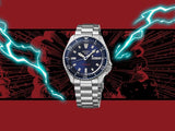 Seiko Prospex 1968 Heritage Divers GMT The Great Wave Limited Edition Blue Dial Silver Steel Strap Watch for Men - SPB509J1