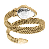 Just Cavalli Fiamma Green Dial Gold Steel Strap Watch for Women - JC1L426M0035