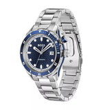 Hugo Boss Bossmatic Automatic Blue Dial Silver Steel Strap Watch for Men - 1514177