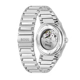 Hugo Boss Candor Automatic White Dial Silver Steel Strap Watch for Men - 1514186