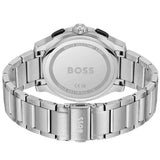 Hugo Boss Peak Chronograph Black Dial Silver Steel Strap Watch for Men - 1514191