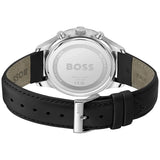 Hugo Boss Avery Chronograph Black Dial Black Leatherr Strap Watch for Men - 1514211