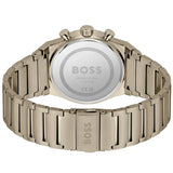 Hugo Boss Candor Chronograph Green Dial Brown Steel Strap Watch for Men - 1514222