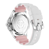 Philipp Plein The Skull White Dial White Silicone Strap Watch for Men - PWAAA1521