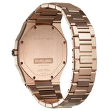 D1 Milano Ultra Thin Black Dial Gold Steel Strap Watch for Men  - D1-UTBJ16