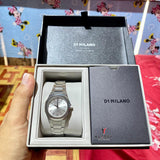 D1 Milano Ultra Thin Silver Dial Silver Steel Strap Watch for Women - D1-UTBL30