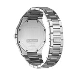 D1 Milano Ultra Thin Salmon Pink Dial Silver Steel Strap Watch for Men - D1-UTBJ26