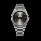 D1 Milano Ultra Thin Anthracite Gray Dial Gray Steel Strap Watch for Men - D1-UTBJ22