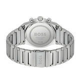 Hugo Boss Candor Chronograph Silver Dial Silver Steel Strap Watch for Men - 1514221