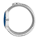 Just Cavalli Specchio Blue Dial Silver Steel Strap Watch for Women - JC1L323M0015
