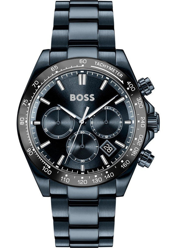Hugo Boss Hero 2.0 Chronograph Blue Dial Blue Steel Strap Watch for Men - 1514270