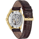 Hugo Boss Principle Skeleton Grey Dial Brown Leather Strap Watch for Men - 1514235
