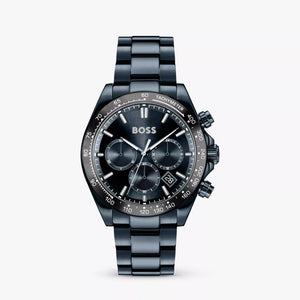 Hugo Boss Hero 2.0 Chronograph Blue Dial Blue Steel Strap Watch for Men - 1514270