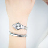 Just Cavalli Brillante Silver Dial Silver Steel Strap Watch for Women - JC1L326M0015