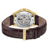 Hugo Boss Principle Skeleton Grey Dial Brown Leather Strap Watch for Men - 1514235