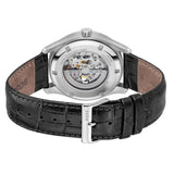 Hugo Boss Principle Skeleton Black Dial Black Leather Strap Watch for Men - 1514234