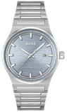 Hugo Boss Candor Automatic Ice Blue Dial Silver Steel Strap Watch for Men - 1514118