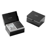 D1 Milano Pluto Ultra Thin Silver Dial Silver Steel Strap Watch for Men - D1-UTBJ18
