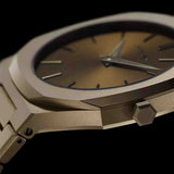 D1 Milano Ultra Thin Dusky Green Dial Green Steel Strap Watch for Men - D1-UTBJ36