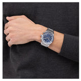 Hugo Boss Candor Chronograph Blue Dial Silver Steel Strap Watch for Men - 1514250