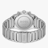 Hugo Boss Candor Chronograph Green Dial Silver Steel Strap Watch for Men - 1514220