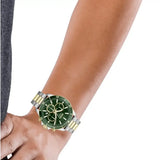 Hugo Boss Troper Chronograph Green Dial Two Tone Steel Strap Watch for Men - 1514154