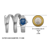 Just Cavalli Ambra Blue Dial Silver Steel Strap Watch for Women - JC1L370M0025