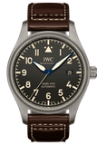 IWC Pilot's Watch Mark XVIII 40mm Black Dial Brown Leather Strap Watch for Men - IW327006