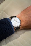IWC Portofino Automatic White Dial Black Leather Strap Watch for Men - IW356501