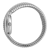 Just Cavalli Doppio Silver Dial Silver Steel Strap Watch for Women - JC1L163M0015