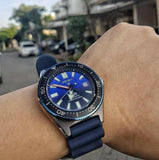 Seiko Prospex PADI Special Edition Divers 200M Blue Dial Blue Rubber Strap Watch For Men - SPB071J1
