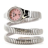 Just Cavalli Vita Pink Dial Silver Steel Strap Watch for Women - JC1L355M0015