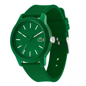 Lacoste 12.12 Green Dial Green Silicone Strap Watch for Men - 2010985