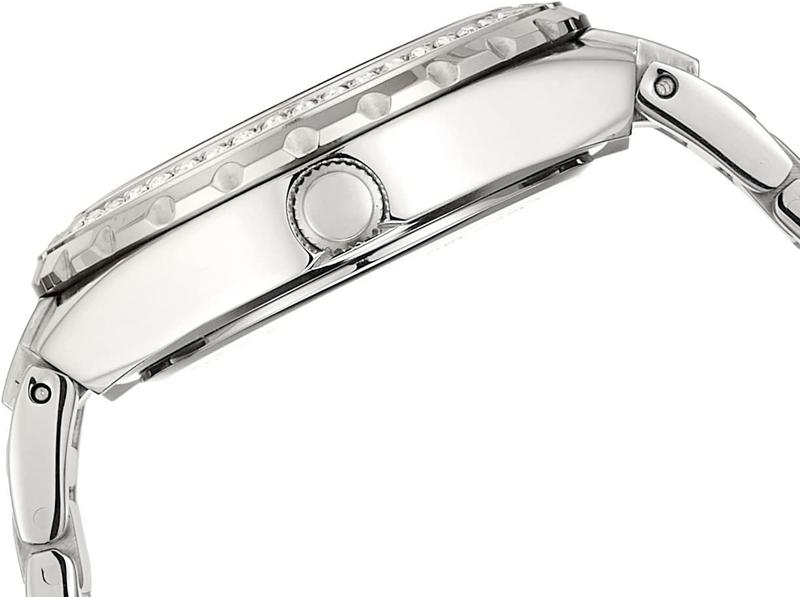 Guess Viva Quartz Silver Dial Silver Steel Strap Watch For Women - W0111l1
