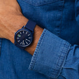 Lacoste 12.12 Blue Dial Blue Silicon Strap Watch for Men - 2010987