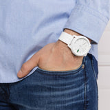 Lacoste 12.12 White Dial White Silicon Strap Watch for Men - 2010984