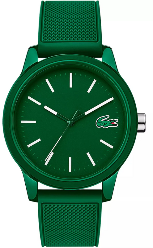 Lacoste 12.12 Green Dial Green Silicone Strap Watch for Men - 2010985