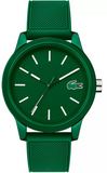 Lacoste 12.12 Green Dial Green Silicone Strap Watch for Men - 2010985