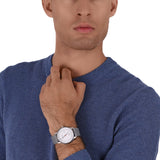 Lacoste Madrid White Dial Gray Leather Strap Watch for Men - 2011031