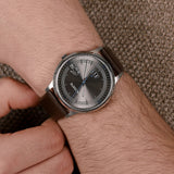 Lacoste Madrid Grey Dial Brown Leather Strap Watch for Men - 2011033