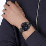 Lacoste Boston Chronograph Blue Dial Silver Steel Strap Watch for Men - 2011081