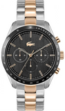 Lacoste Boston Gray Dial Two Tone Steel Strap Watch for Men - 2011112
