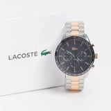 Lacoste Boston Gray Dial Two Tone Steel Strap Watch for Men - 2011112
