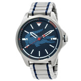 Lacoste Capbreton Blue Dial Silver Steel Strap Watch for Men - 2010944