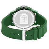 Lacoste 12.12 Green Dial Green Silicone Strap Watch for Men - 2010985